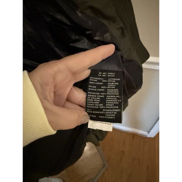 S13 Callie Quilted Down Jacket Faux Fur Trim Small - Picture 5 of 9